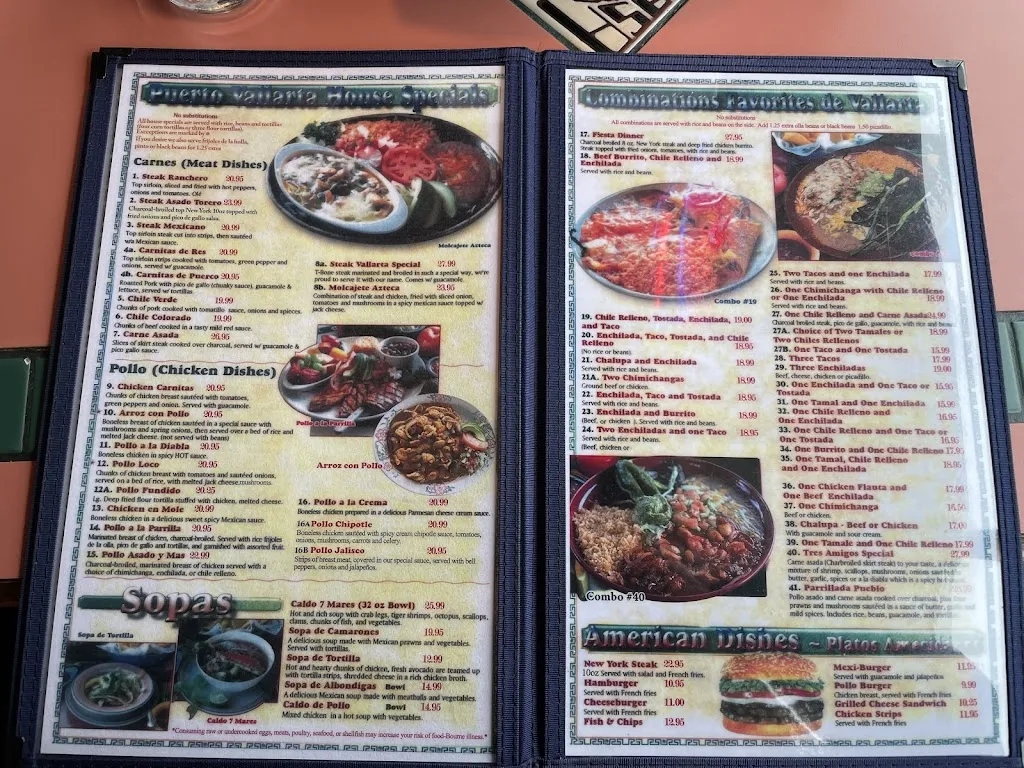Menu_Nuevo Vallarta_Canby, OR_image_old_1