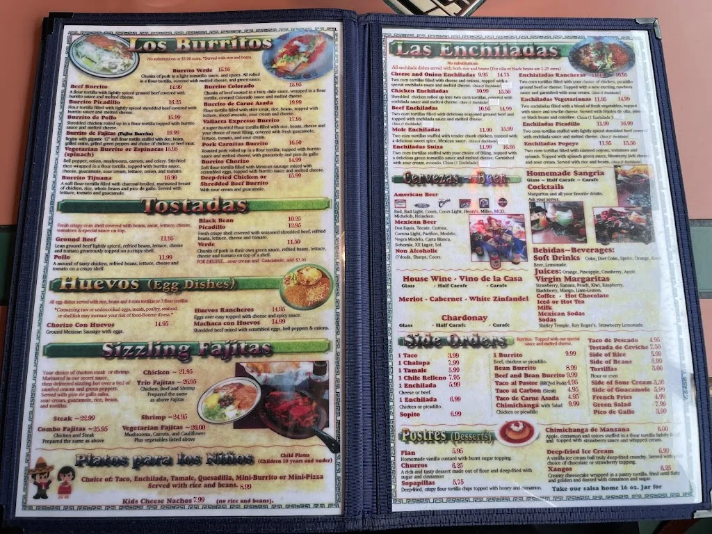 Menu_Nuevo Vallarta_Canby, OR_image_old_2