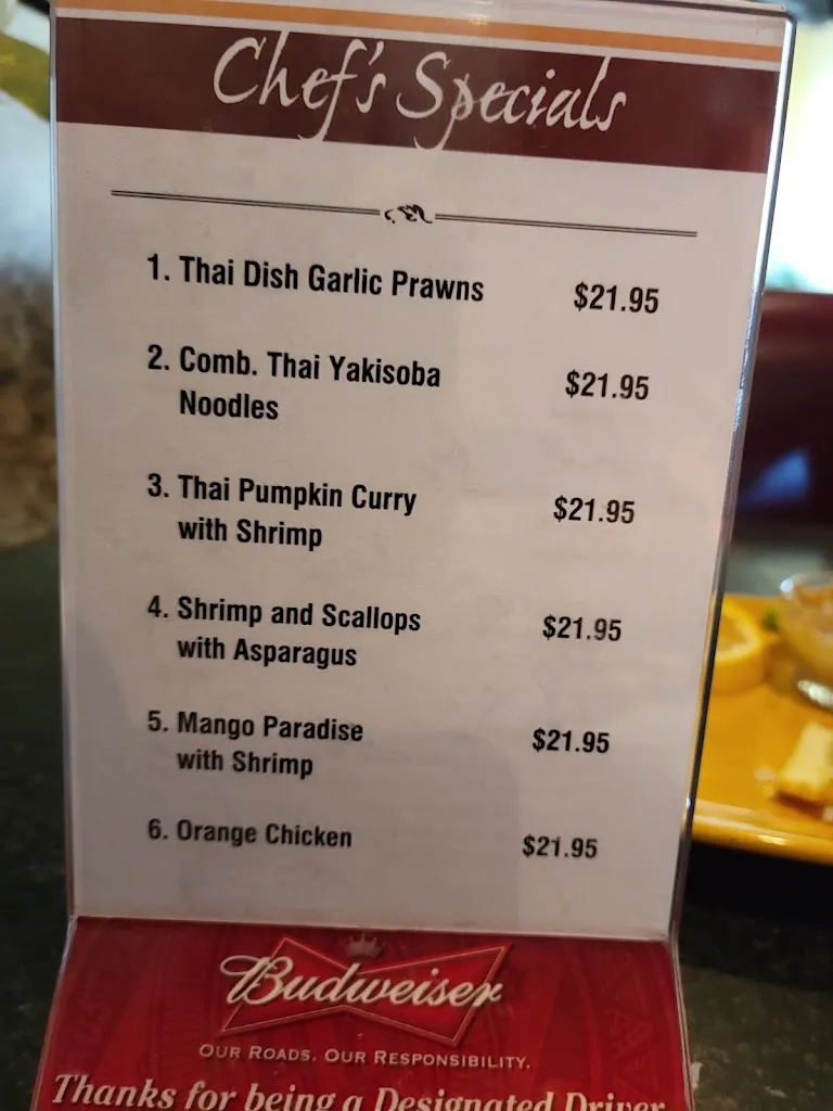 Menu_Thai Dish Cuisine_Canby, OR_image_old_2