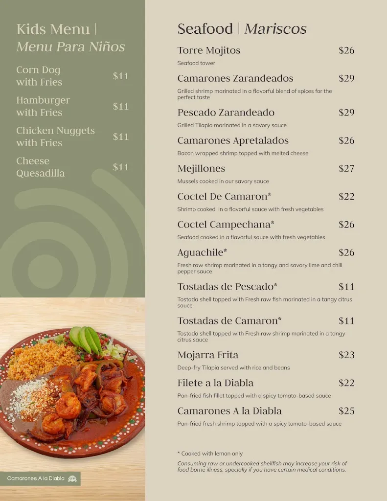 Menu_Tarasco Mexican restaurant_Cornelius, OR_image_old_2