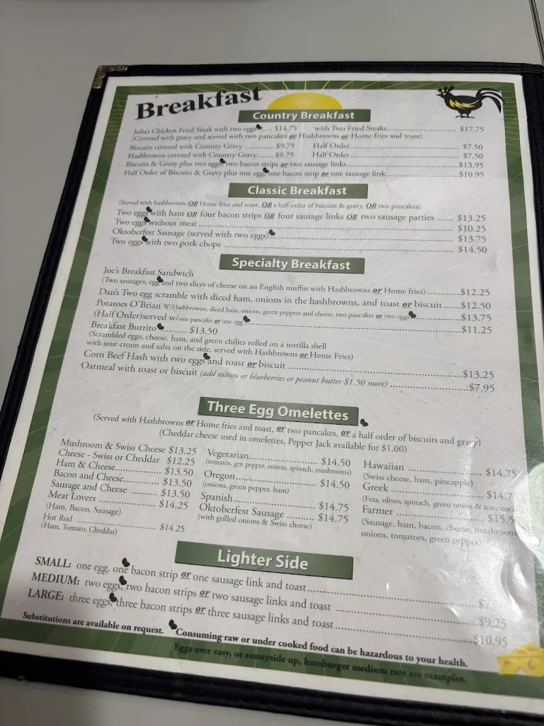 Menu_Carver Cafe_Damascus, OR_image_old_2