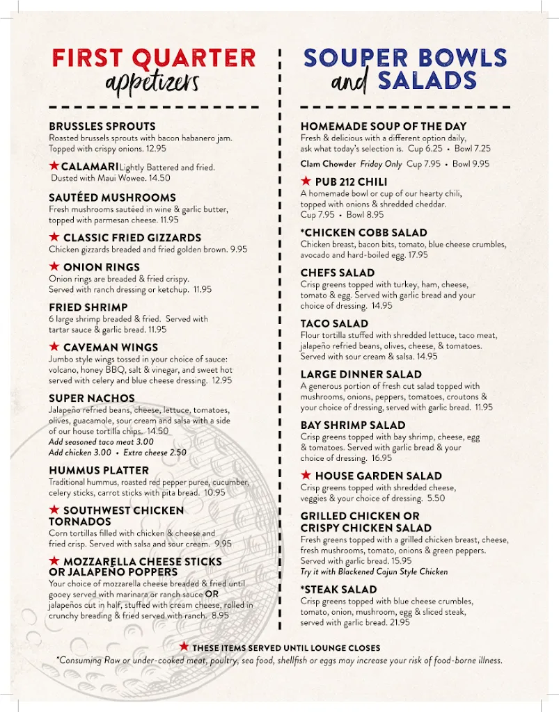 Menu_Pub 212_Damascus, OR_image_old_3