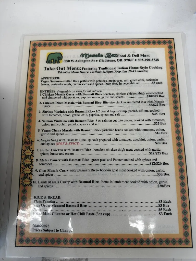 Menu_Masala Box_Gladstone, OR_image_old_1