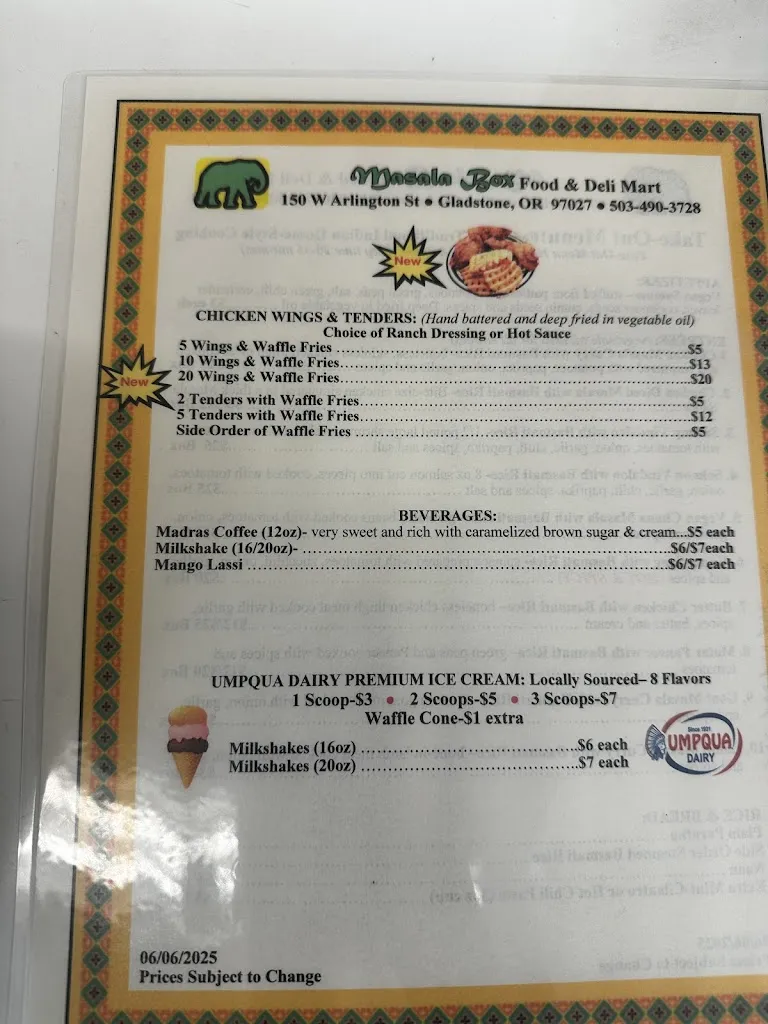 Menu_Masala Box_Gladstone, OR_image_old_2