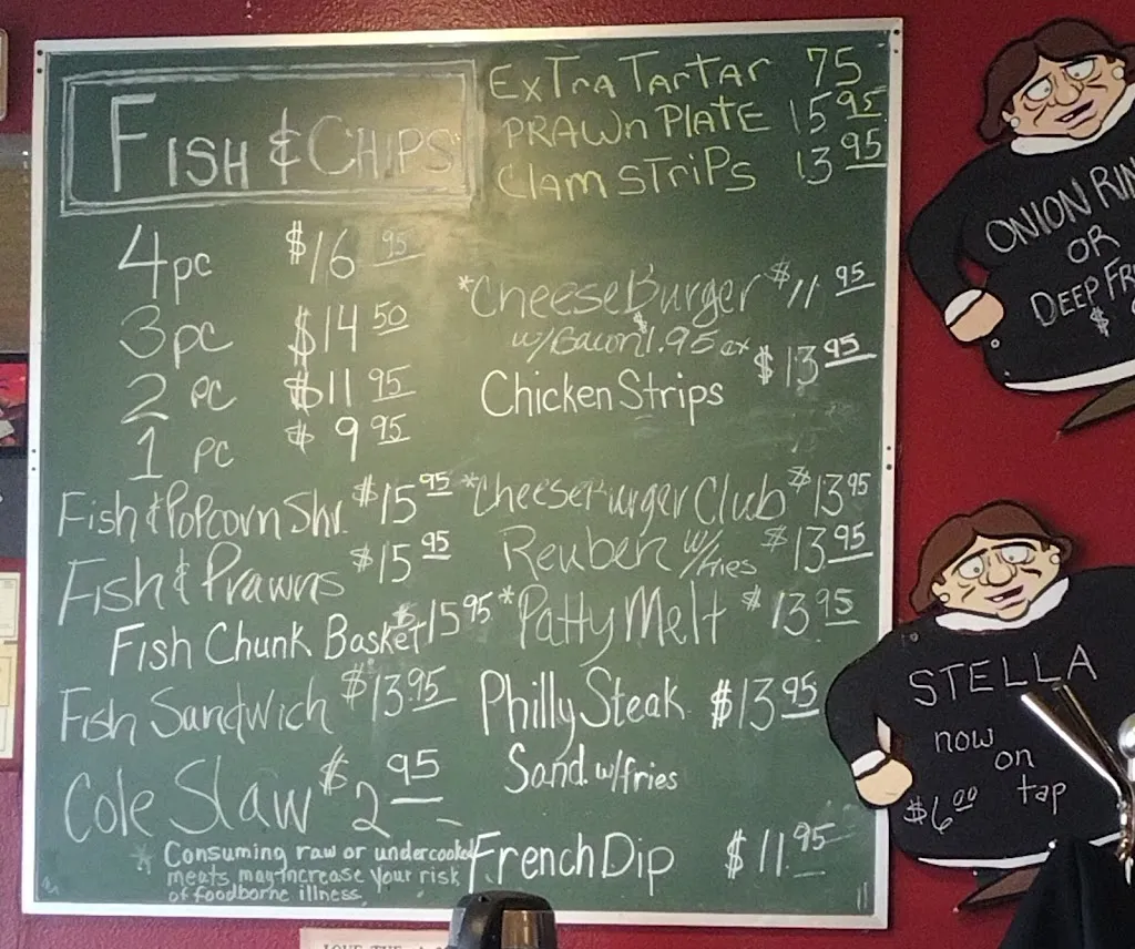 Menu_Gaffer's Pub_Gladstone, OR_image_old_3