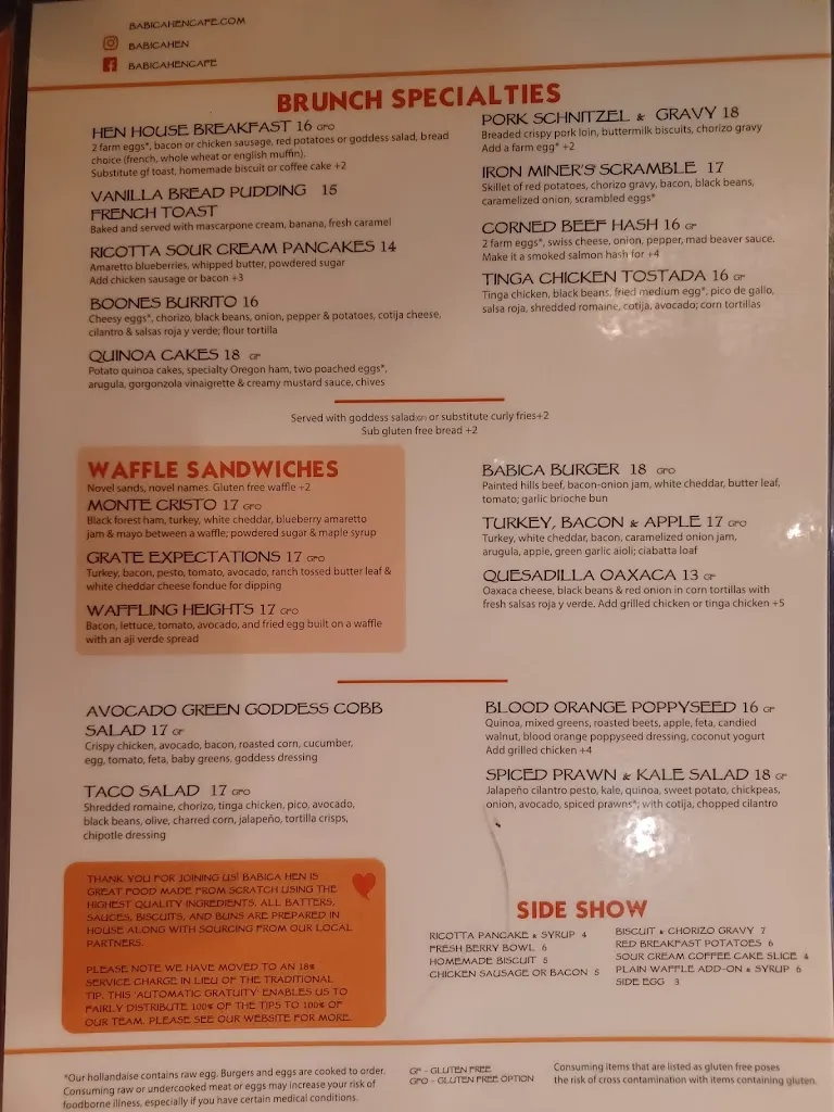 Menu_Babica Hen Cafe_Lake Oswego, OR_image_old_2