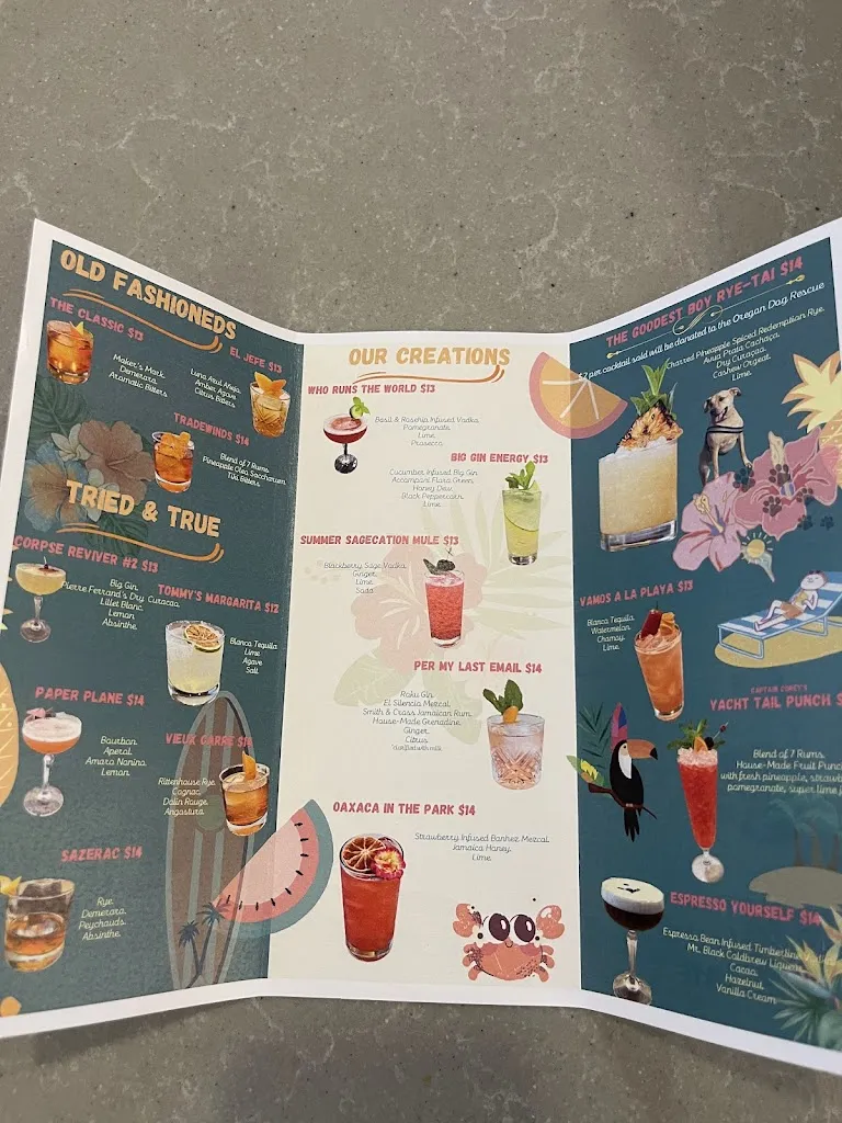 Menu_The Garden Bar & Restaurant_Lake Oswego, OR_image_old_1