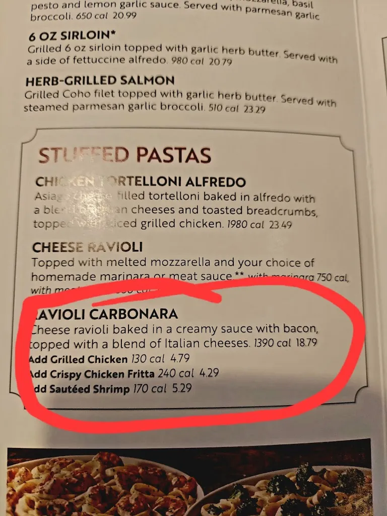 Menu_Olive Garden Italian Restaurant_Lake Oswego, OR_image_old_1