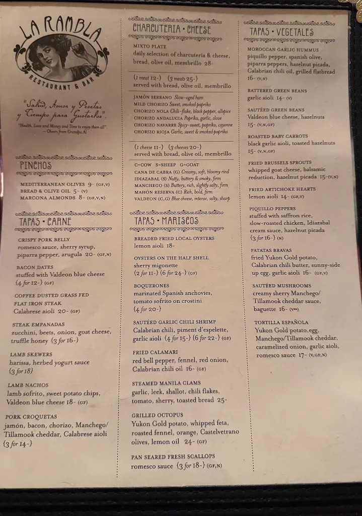 Menu_La Rambla Restaurant_McMinnville, OR_image_old_1
