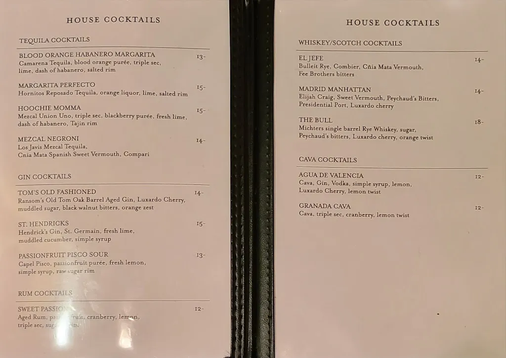 Menu_La Rambla Restaurant_McMinnville, OR_image_old_2