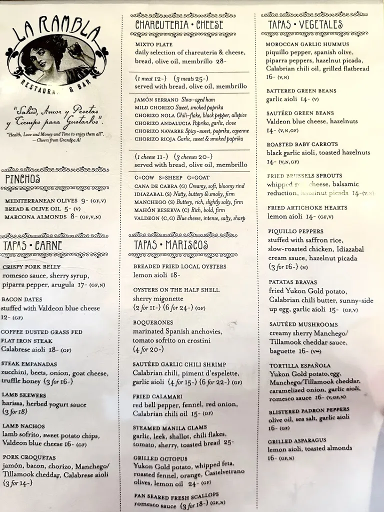 Menu_La Rambla Restaurant_McMinnville, OR_image_old_3