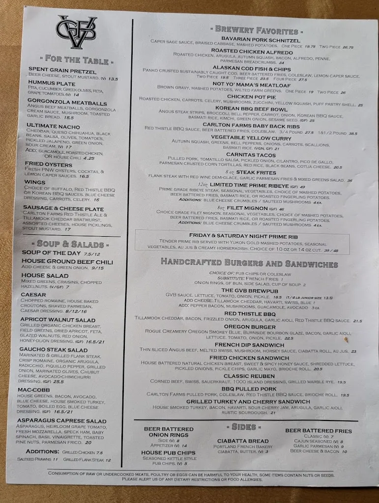 Menu_Golden Valley Brewery & Restaurant_McMinnville, OR_image_old_1