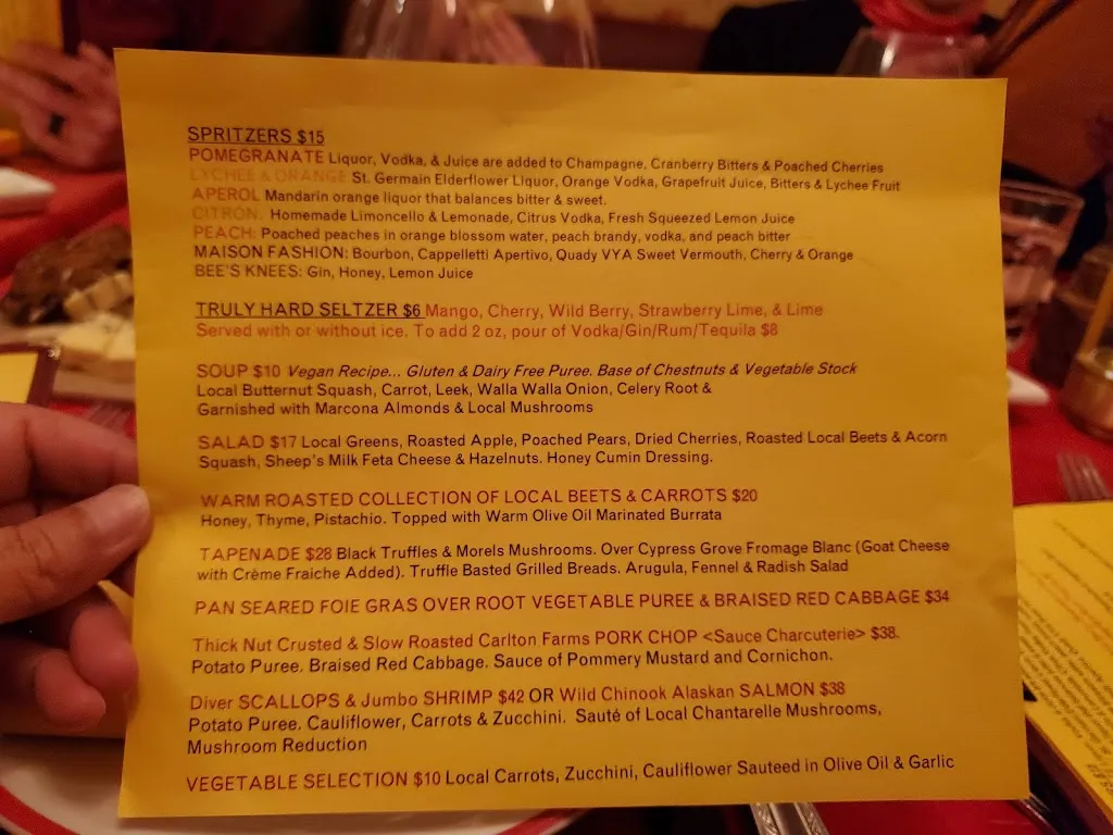 Menu_Bistro Maison_McMinnville, OR_image_old_2