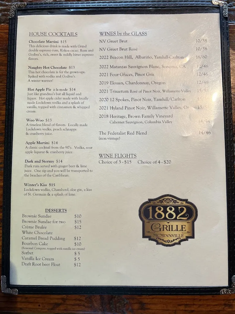 Menu_1882 Grille_McMinnville, OR_image_old_3