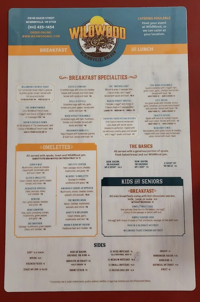 Menu_WildWood Cafe_McMinnville, OR_image_old_3