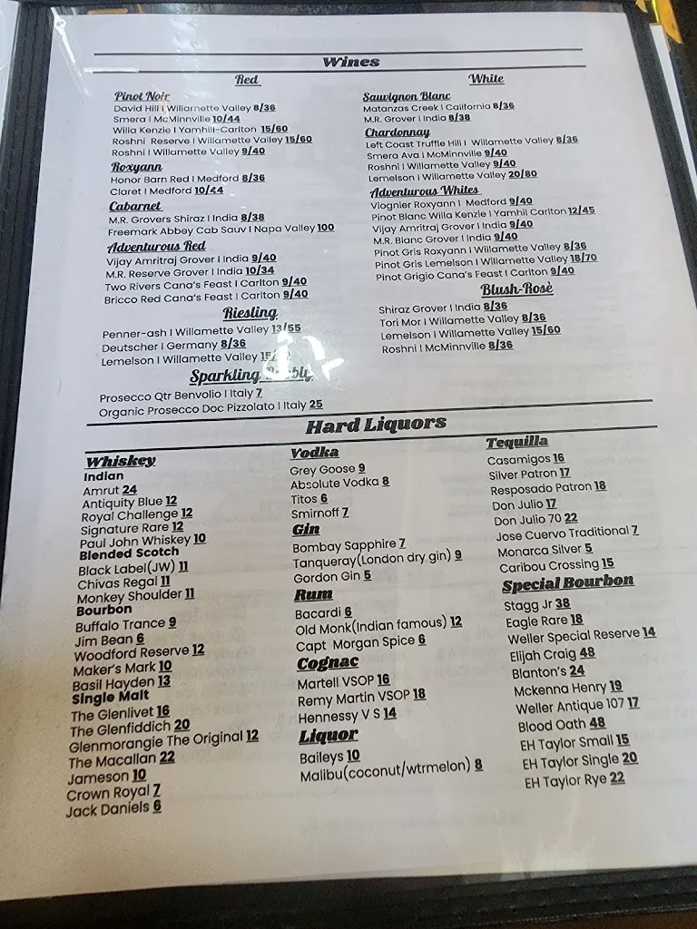Menu_Taste of India 1_McMinnville, OR_image_old_3