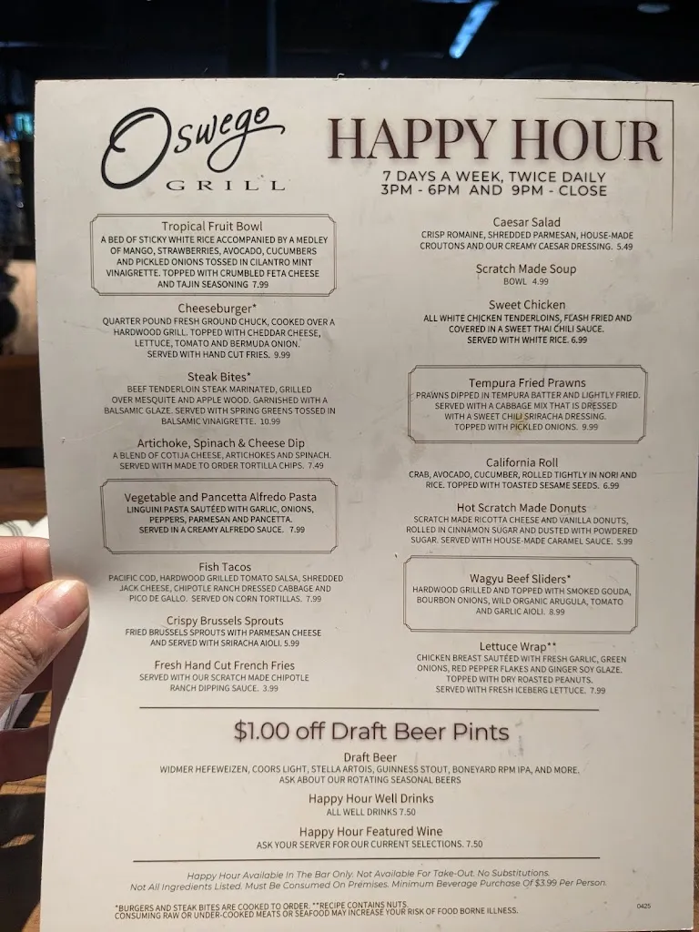 Menu_Oswego Grill - Clackamas_Clackamas, OR_image_old_3