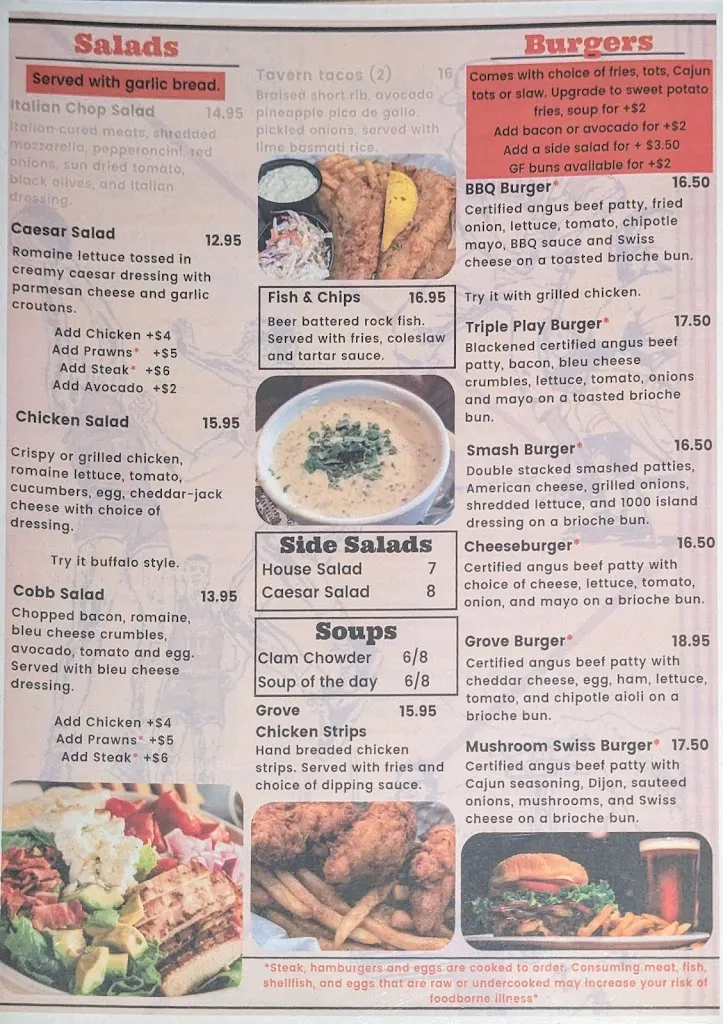 Menu_The Grove Restaurant & Bar_Milwaukie, OR_image_old_1