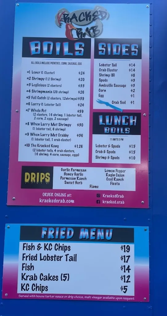 Menu_Kracked Crab_Happy Valley, OR_image_old_1