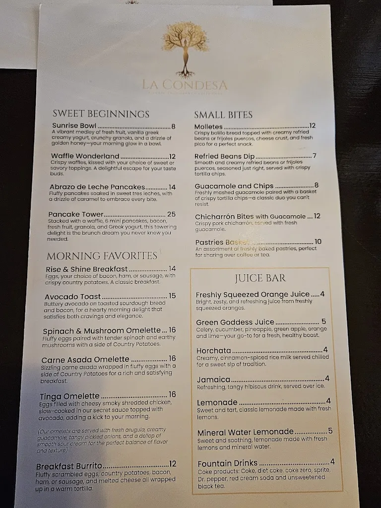 Menu_La Condesa, Inc. • Brunch Restaurant_Sandy, UT_image_old_2