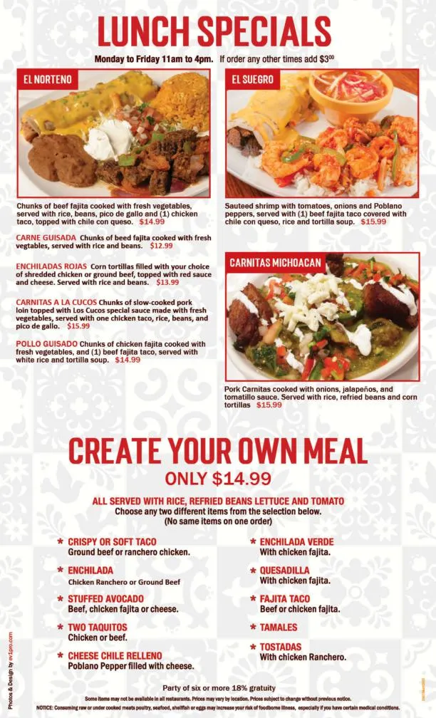 Menu_Los Cucos Mexican Cafe_Sandy, UT_image_old_3