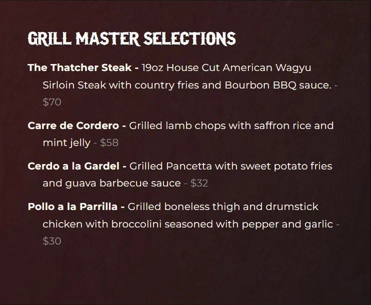 Menu_Libertango Steakhouse_Sandy, UT_image_old_1