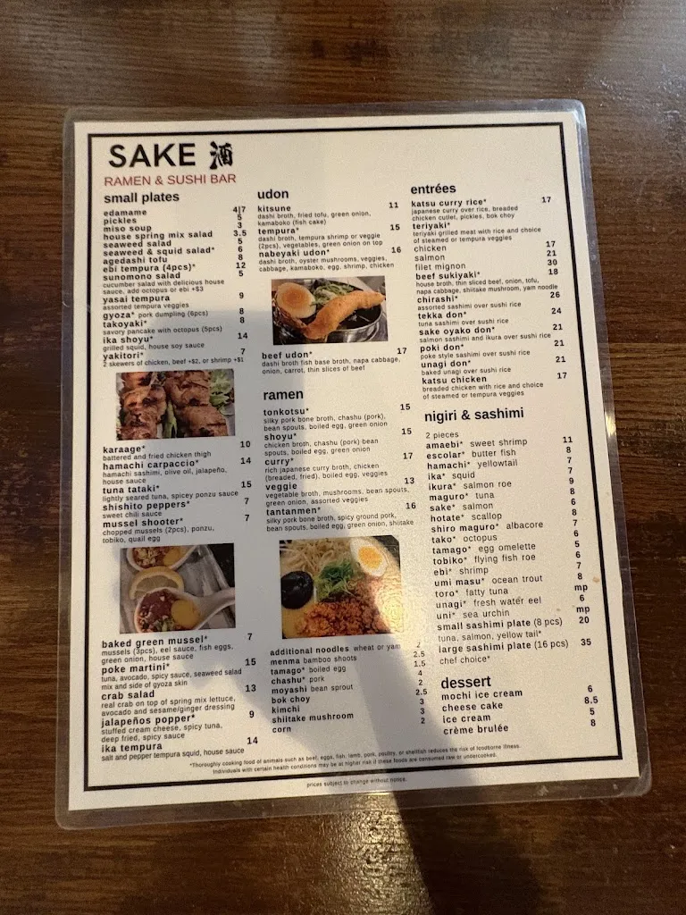 Menu_Sake Restaurant_Sandy, UT_image_old_3