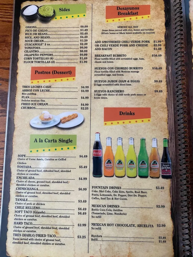 Menu_Los Garcia Méxican Restaurant_Sandy, UT_image_old_2
