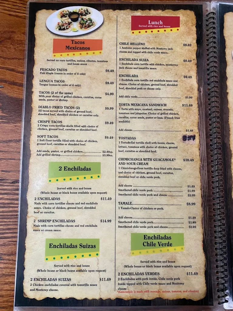 Menu_Los Garcia Méxican Restaurant_Sandy, UT_image_old_3