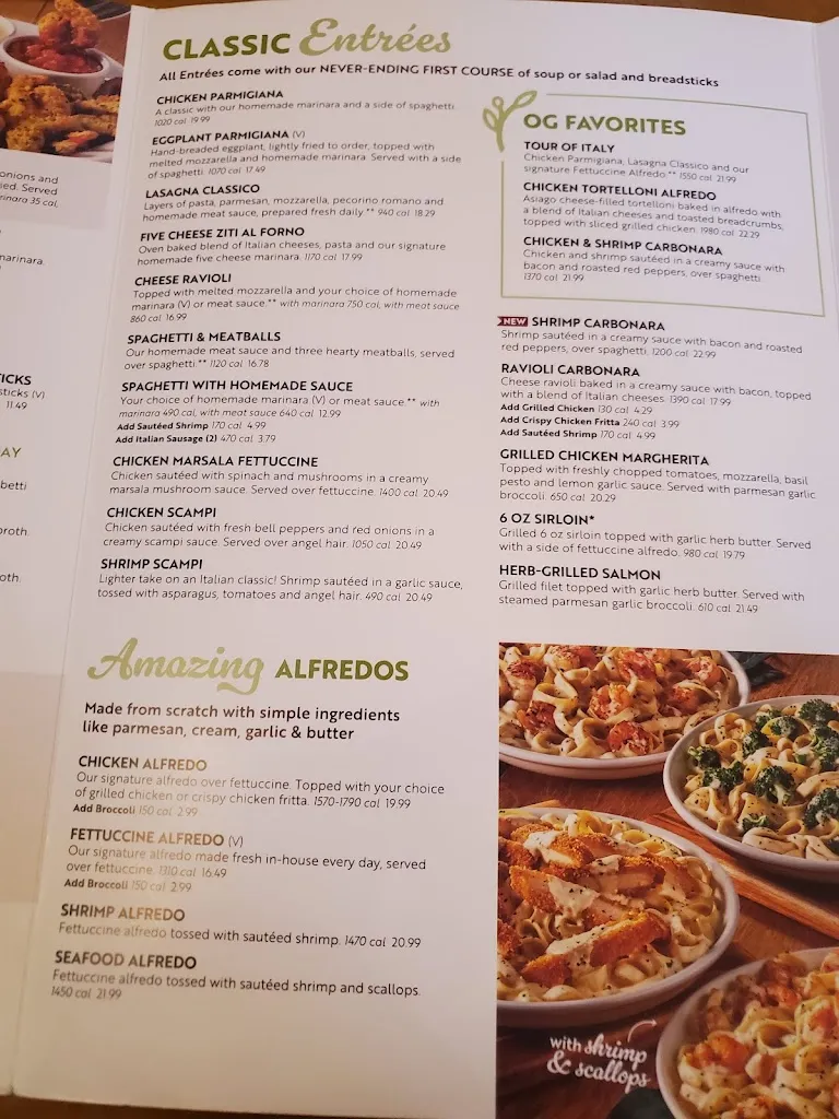 Menu_Olive Garden Italian Restaurant_Sandy, UT_image_old_1