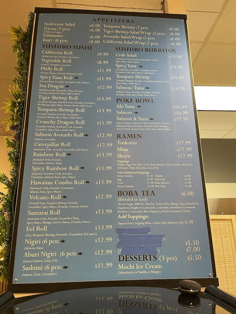 Menu_Sushiro Ramen Cafe_Scappoose, OR_image_old_3