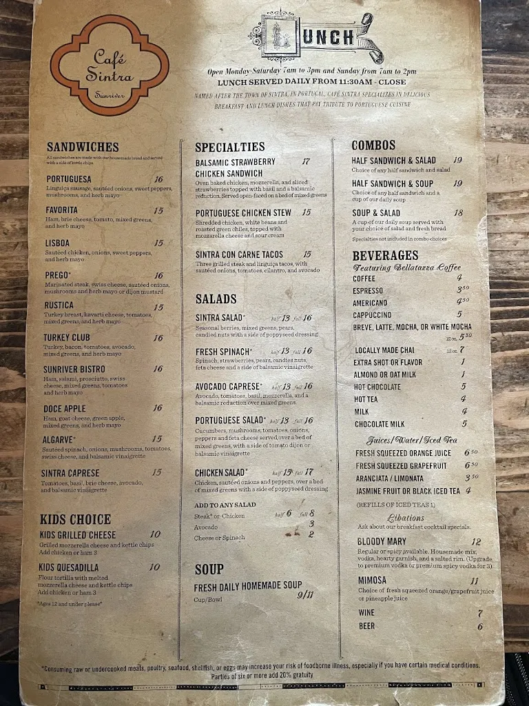 Menu_Cafe Sintra Sunriver_Sunriver, OR_image_old_2