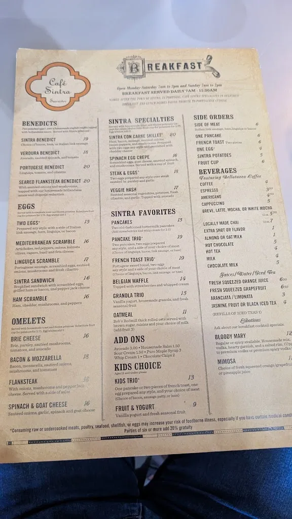 Menu_Cafe Sintra Sunriver_Sunriver, OR_image_old_3