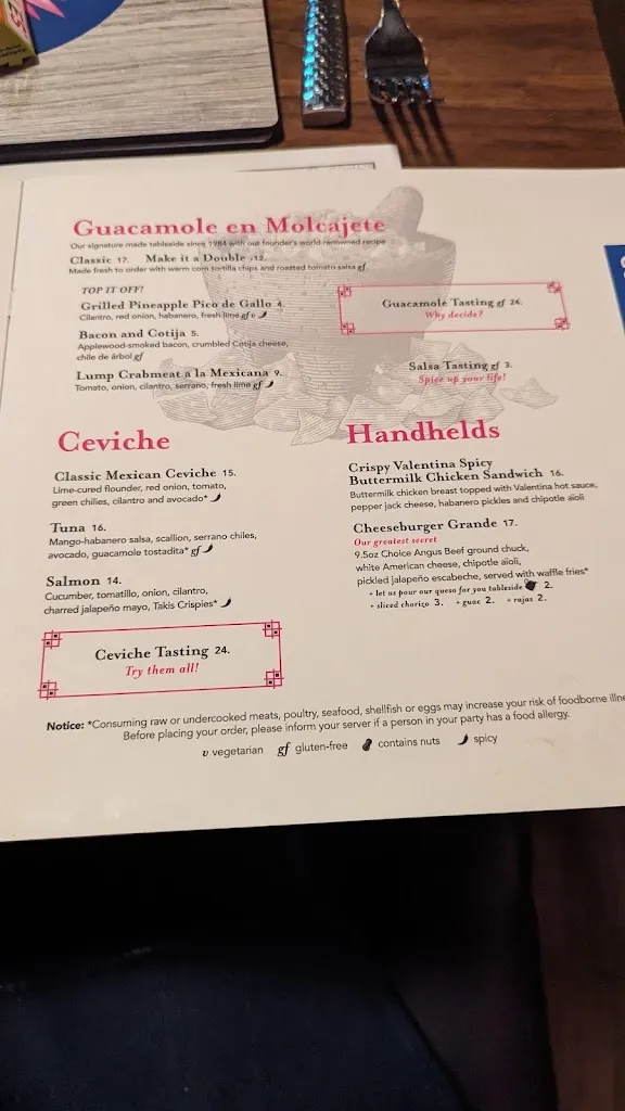 Menu_Rosa Mexicano_Ardmore, PA_image_old_2