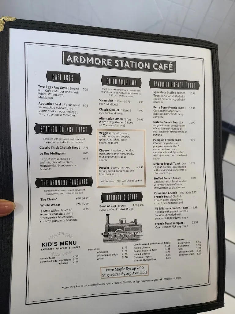 Menu_Ardmore Station Cafe_Ardmore, PA_image_old_1