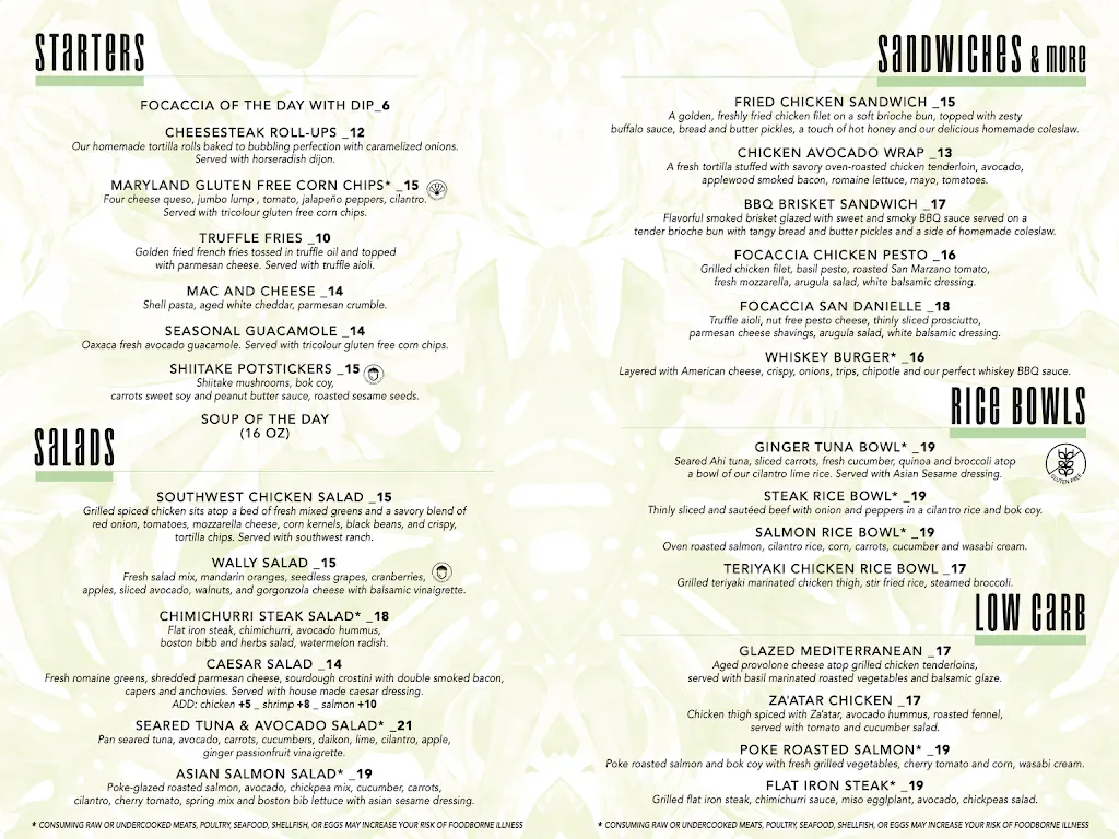 Menu_The Cage in Audubon_Norristown, PA_image_old_1