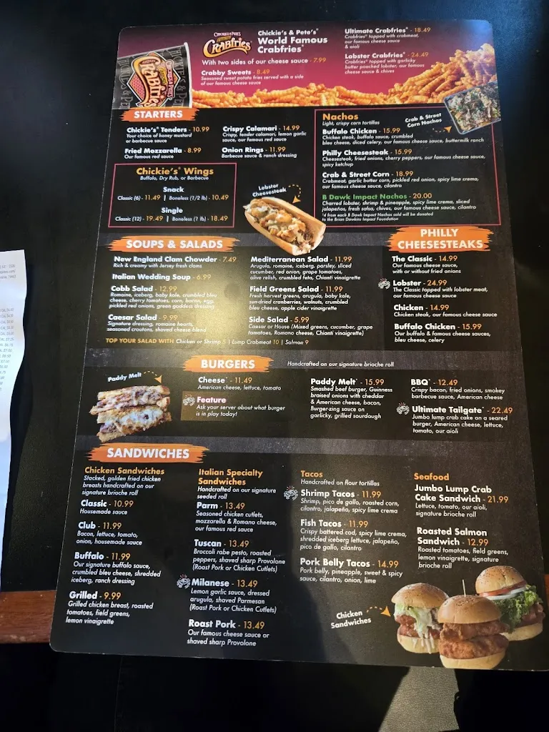 Menu_Chickie's & Pete's_Eagleville, PA_image_old_2