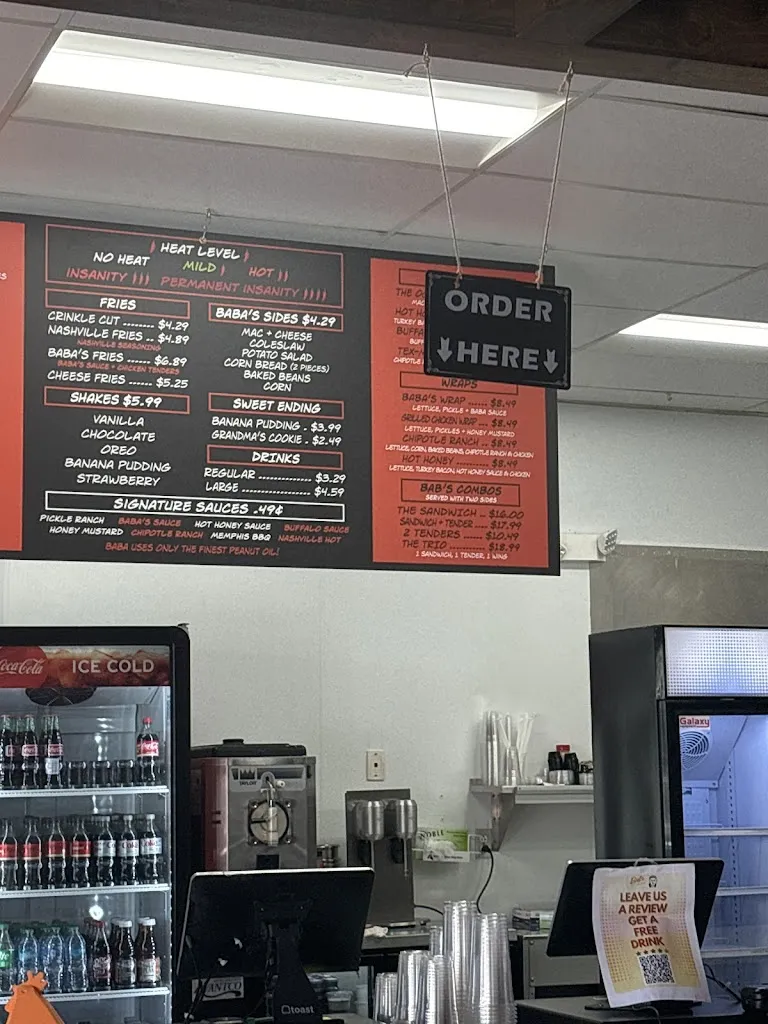 Menu_BAB’s Nashville Hot Chicken_Audubon, PA_image_old_2
