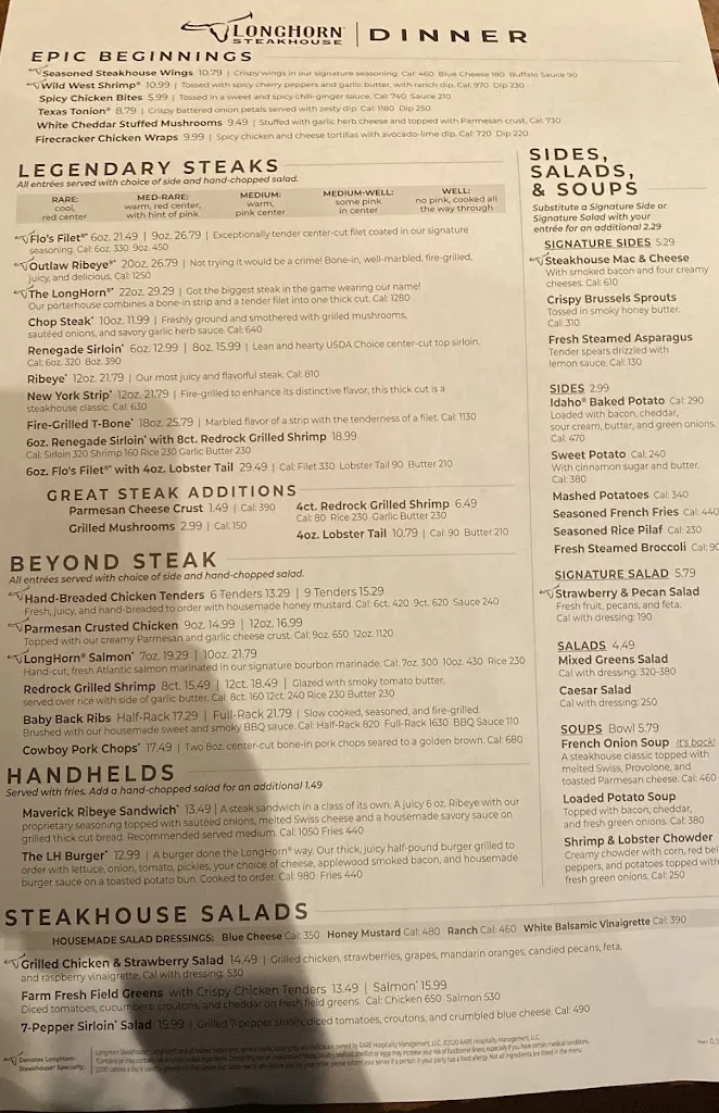 Menu_LongHorn Steakhouse_Norristown, PA_image_old_3
