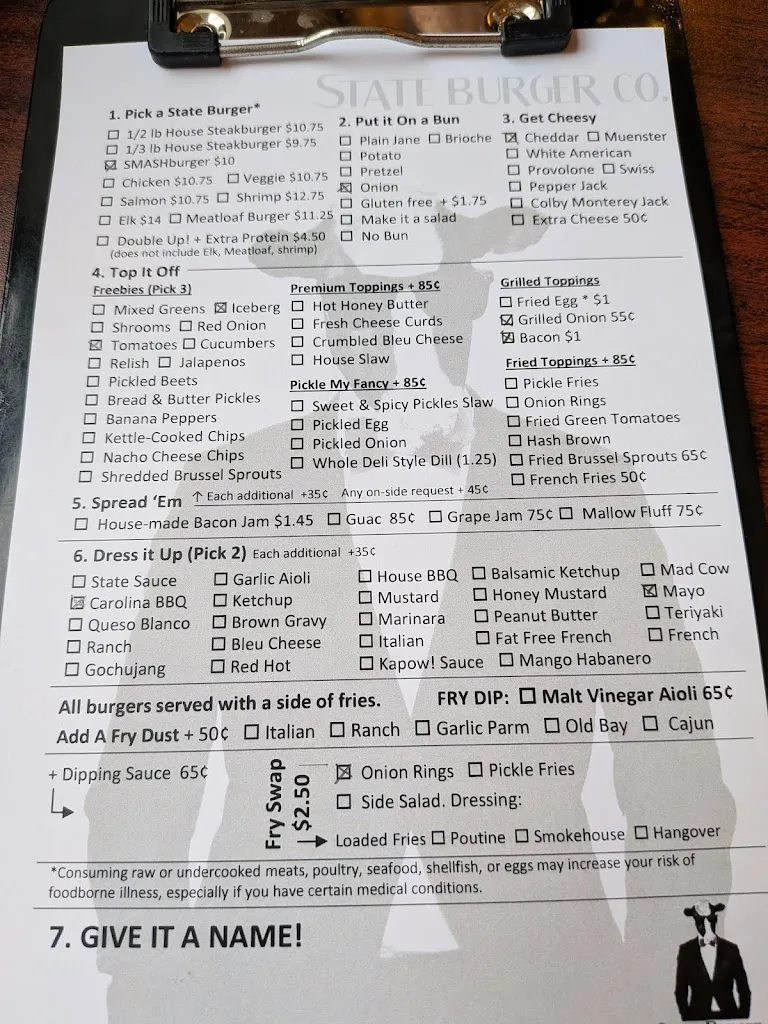 State Burger Co. restaurant in Bellefonte, PA
