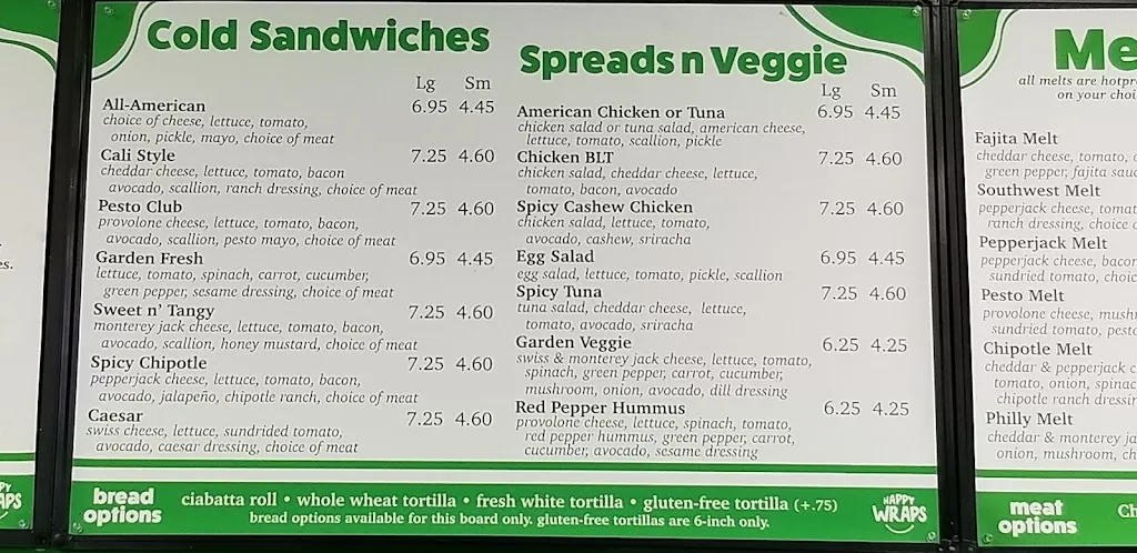 Menu_Happy Wraps_Bellefonte, PA_image_old_1