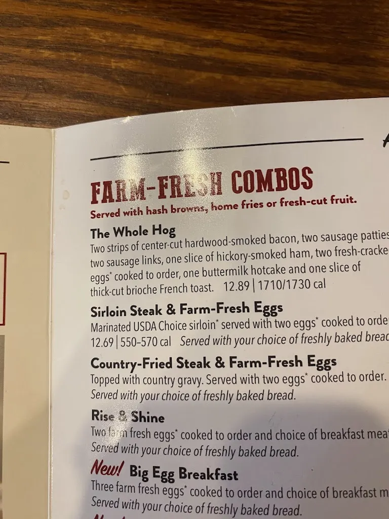 Menu_Bob Evans_McMurray, PA_image_old_1