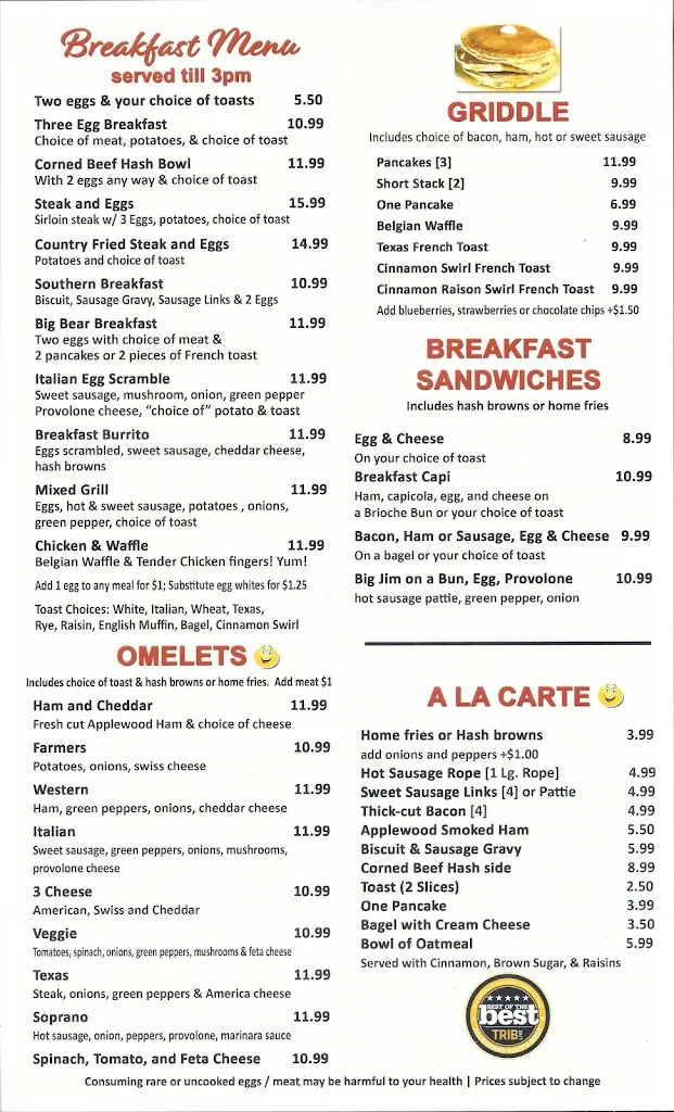 Menu_Ma and Pop's Country Kitchen_Bethel Park, PA_image_old_2