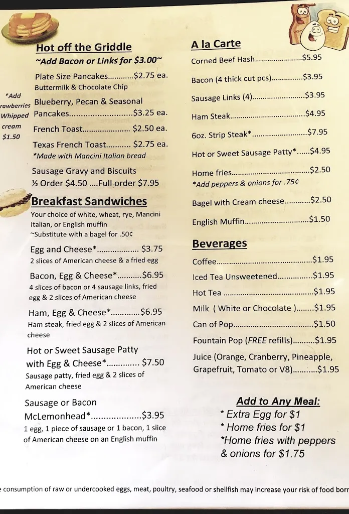 Menu_Lemonhead's Brightwood Grille_Bethel Park, PA_image_old_3