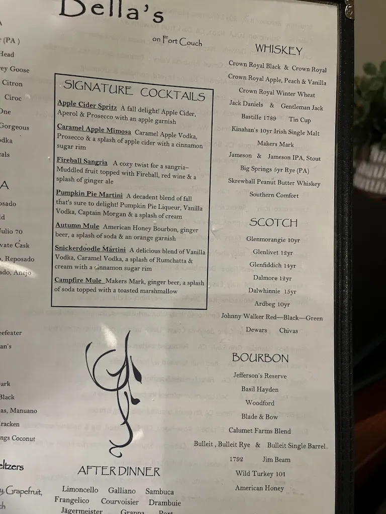 Menu_Bella's On Fort Couch_Pittsburgh, PA_image_old_2