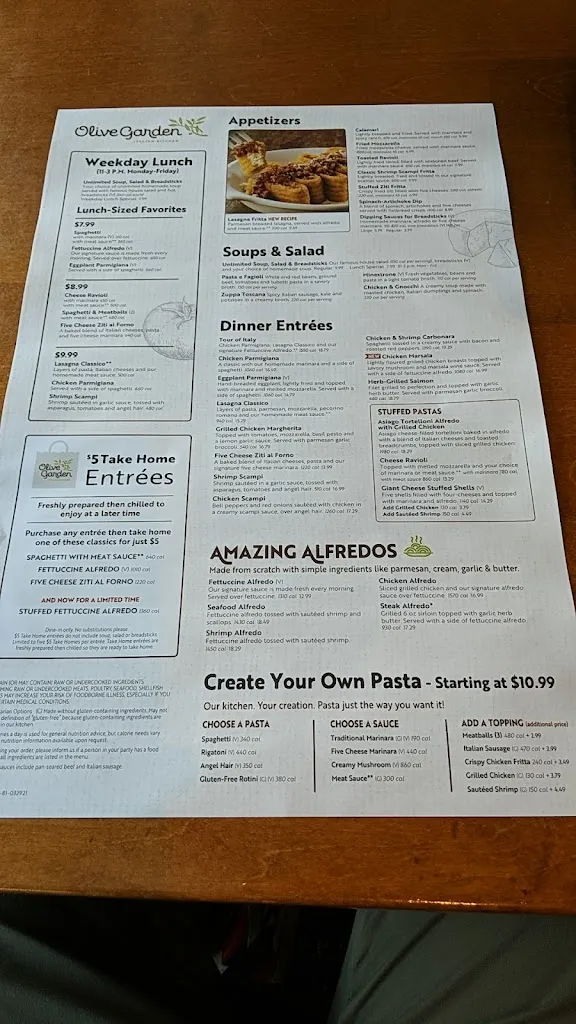 Menu_Olive Garden Italian Restaurant_Bethel Park, PA_image_old_1