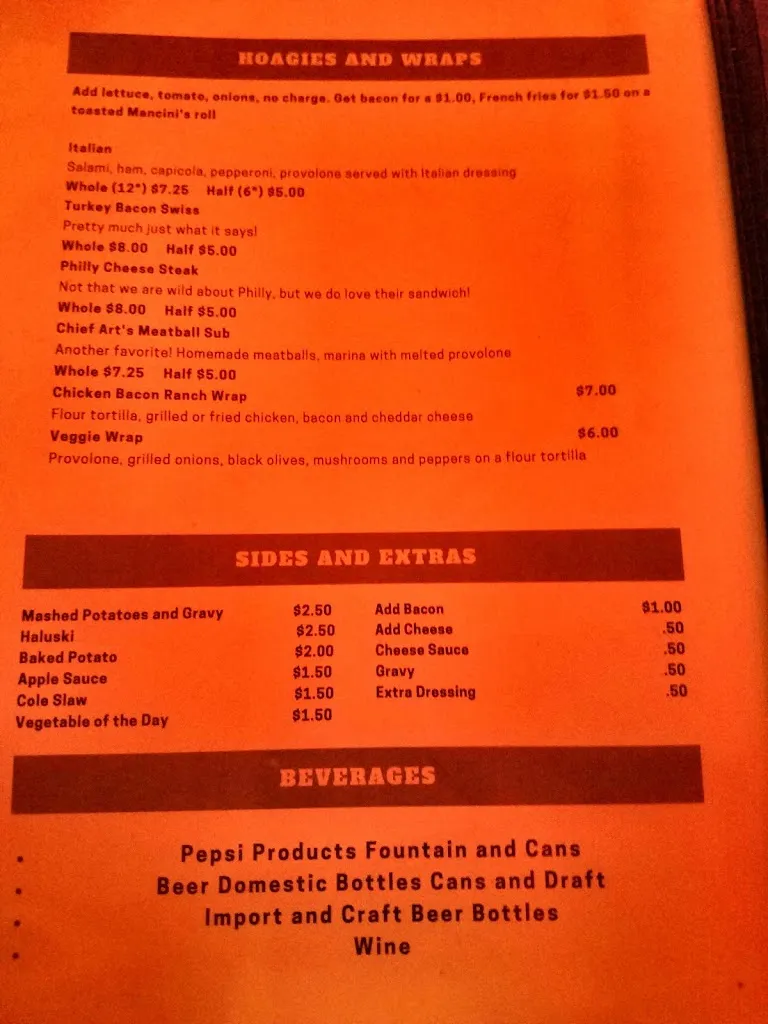 Menu_Starlite Lounge_Pittsburgh, PA_image_old_3