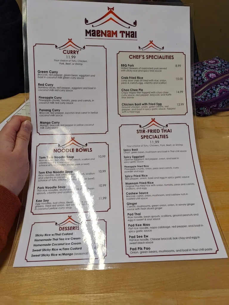 Menu_Maenam Thai_Blawnox, PA_image_old_2