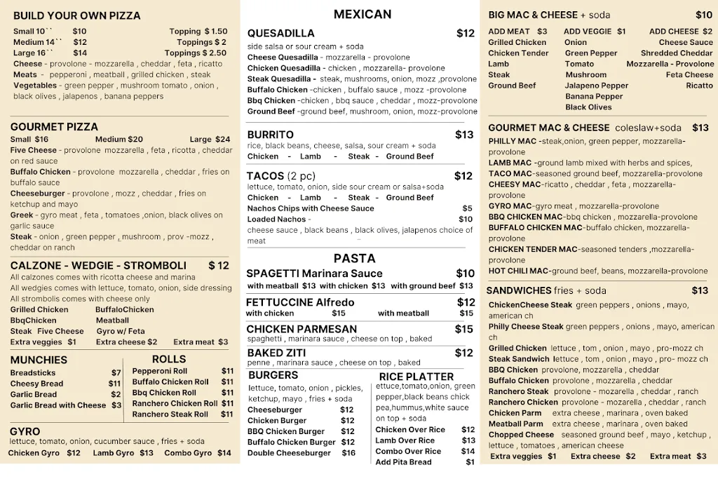 Menu_King Fried Chicken_Blawnox, PA_image_old_2