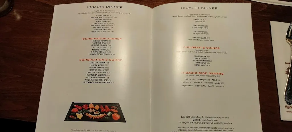 Menu_Ichiban Hibachi & Sushi Bar_Pittsburgh, PA_image_old_2